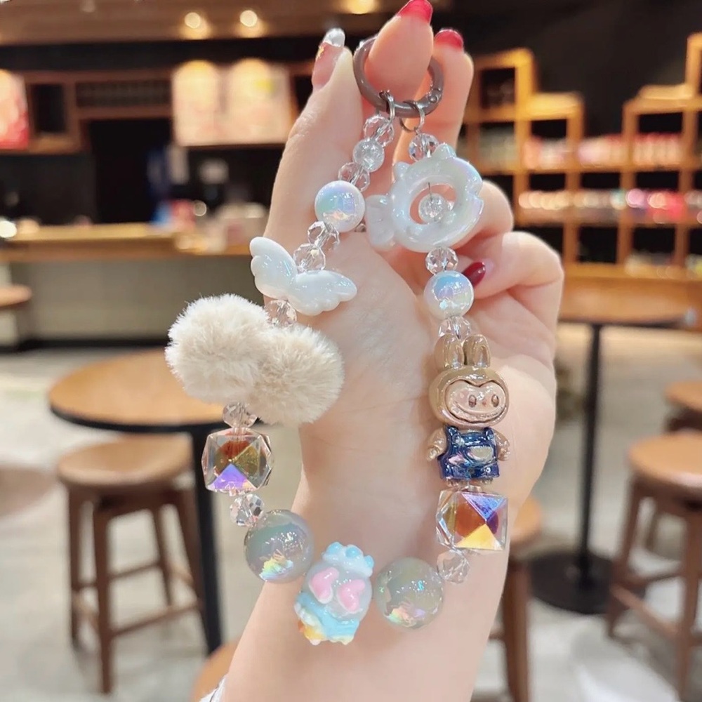 Labubu Charming Multicolor Beaded Cell phone wristbands